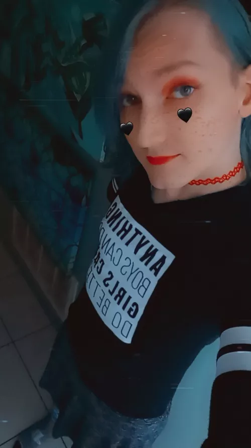 Femboy Friday and Teans Visibility Day I wanted to do something different ☺️💜 by Aylafemboi