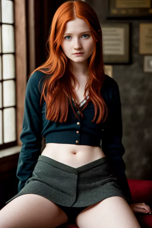 Ginny waiting after class (SD) by Dull-Cartographer216