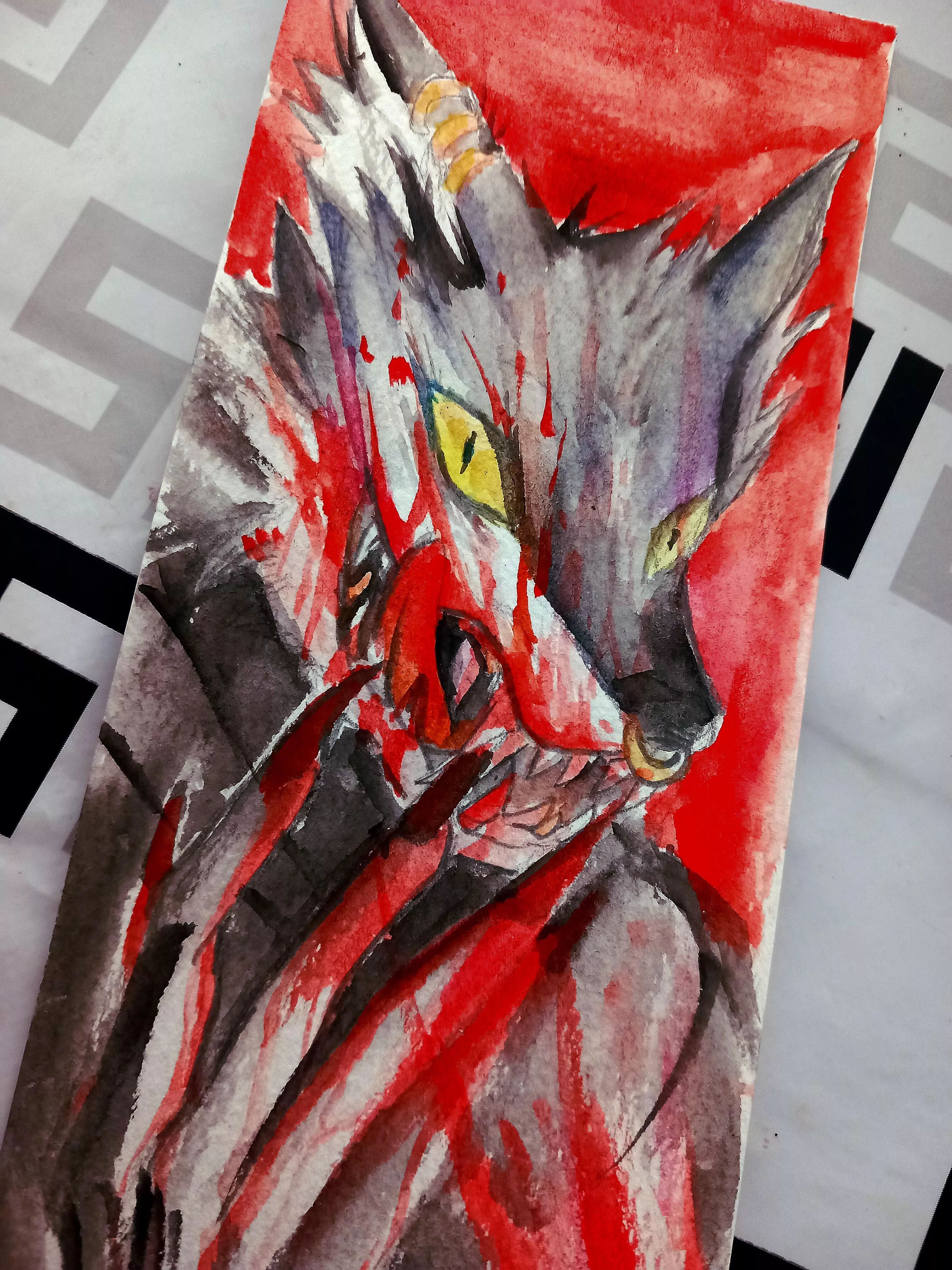 I did this with watercolour instead of studying. posted by Marghisari