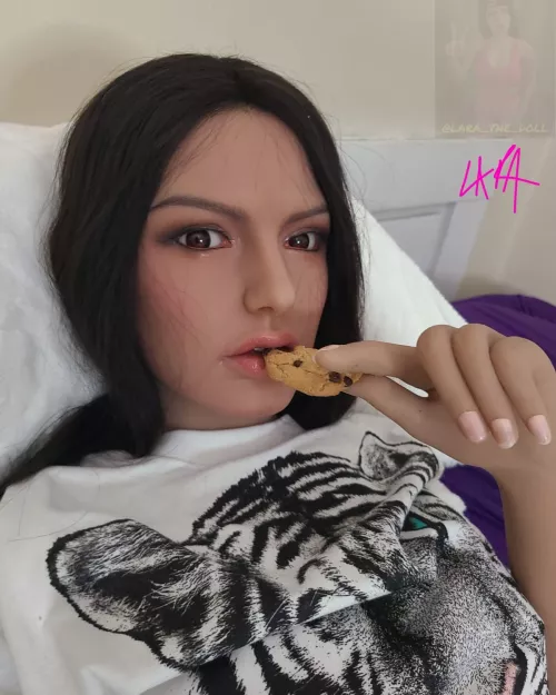 Lara says cookies for breakfast are part of a balanced breakfast by ocelotrevolverco