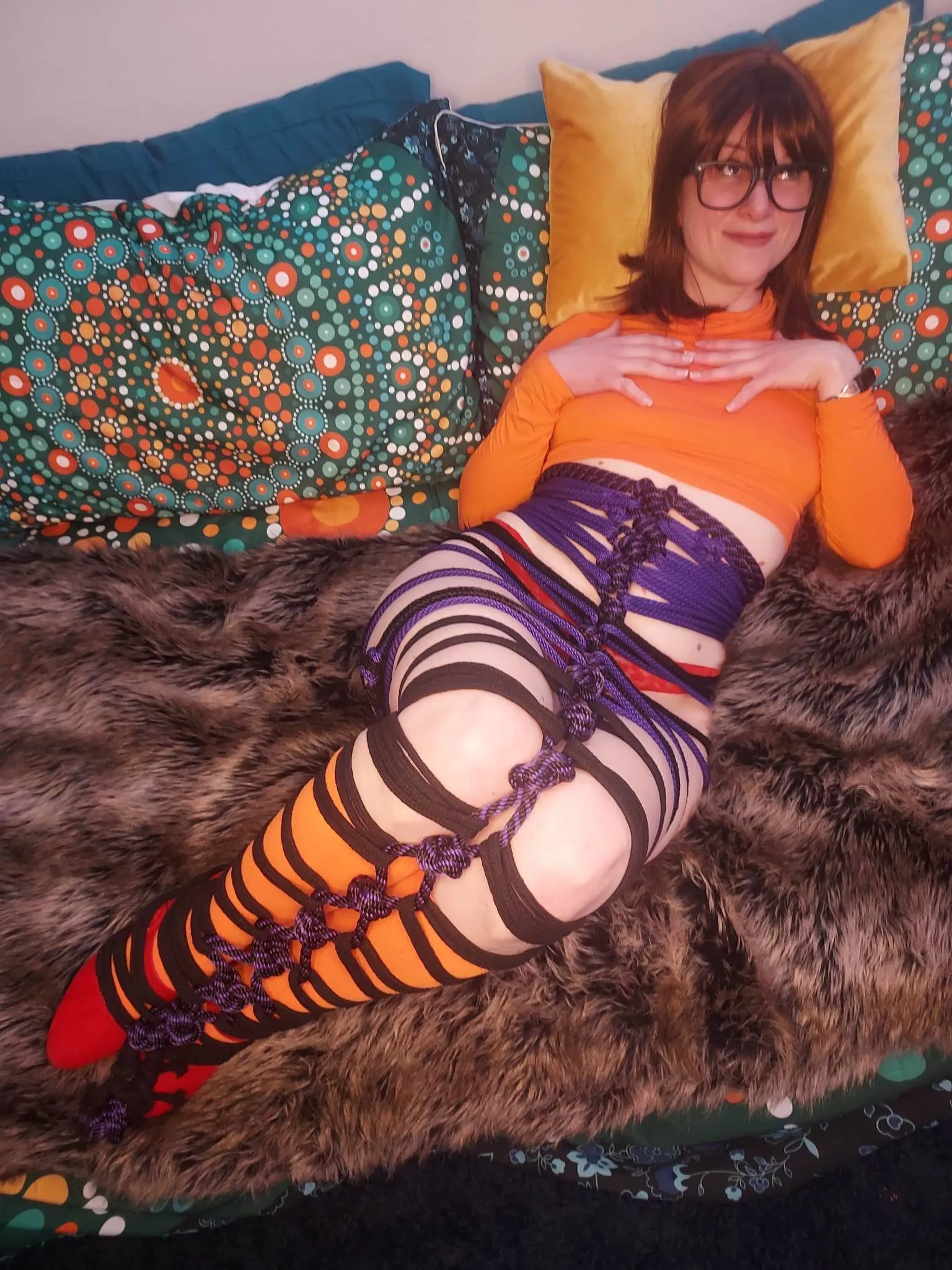 Oh no! Velma's all tied up! posted by notreallyvelma