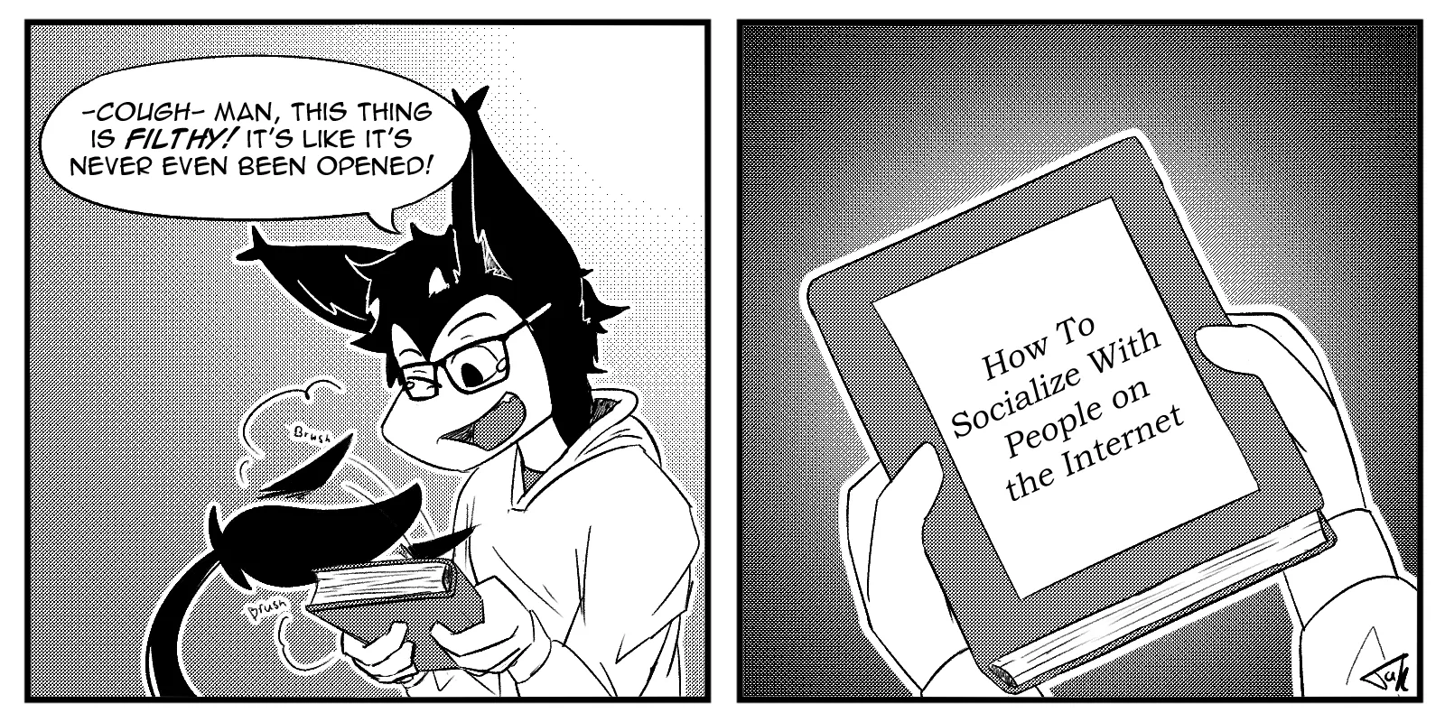 Old Book (comic by me) posted by DegenerateWanderer