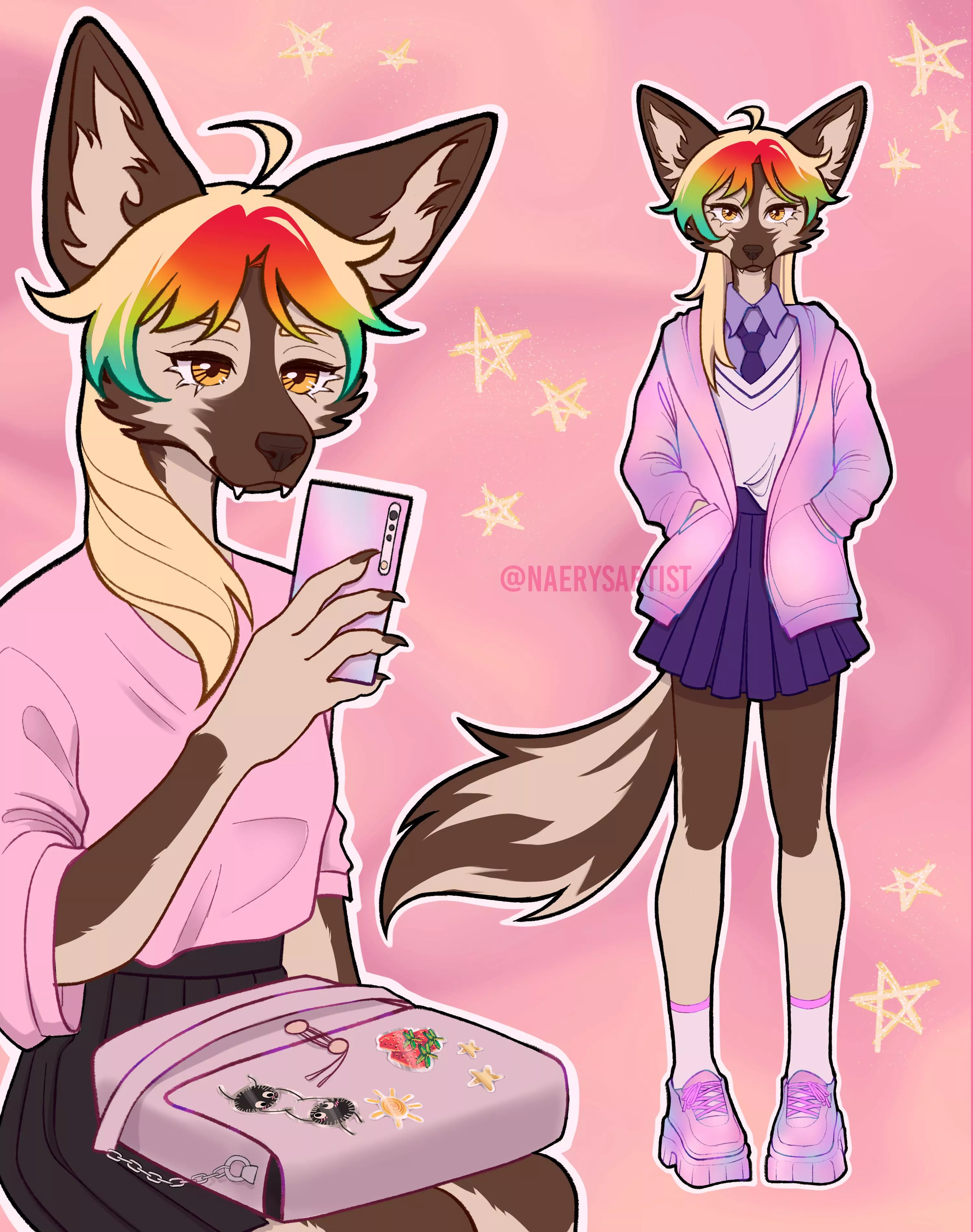 Ref page for my OC (art by me) posted by NaerysArt