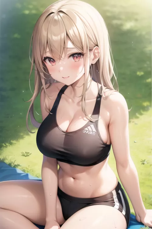 Sportswear Midriff by CheetahSperm18