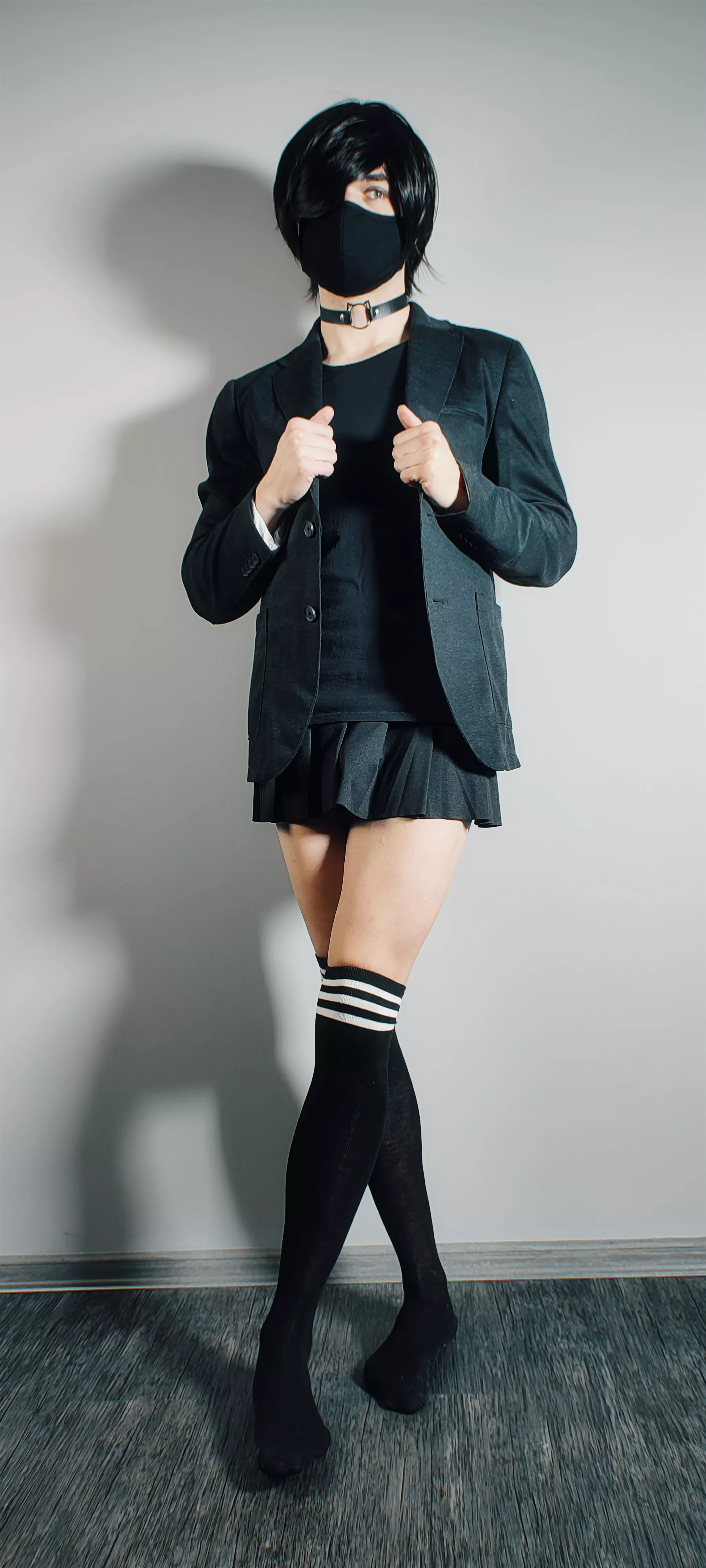 Your favourite cute emo femboy in uniform is here posted by MaehwaEquinox