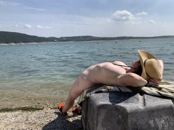 First time at Hippie Hollow in Austin Texas by TheNakedKnitter71