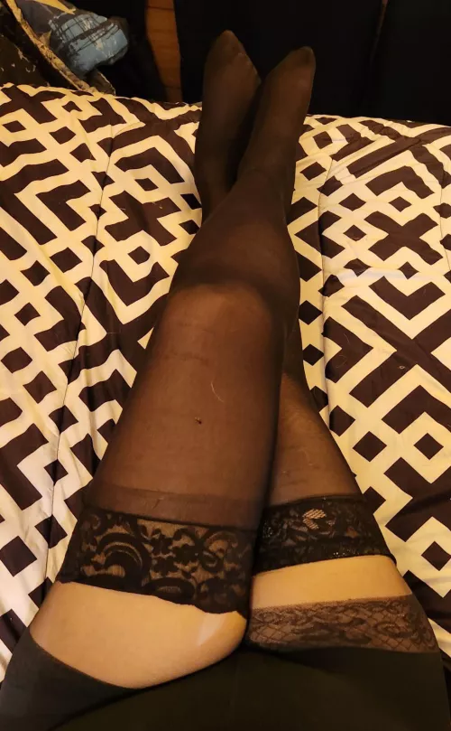 GF going for the layered look. Hope you like it by sexyhosedcouple69