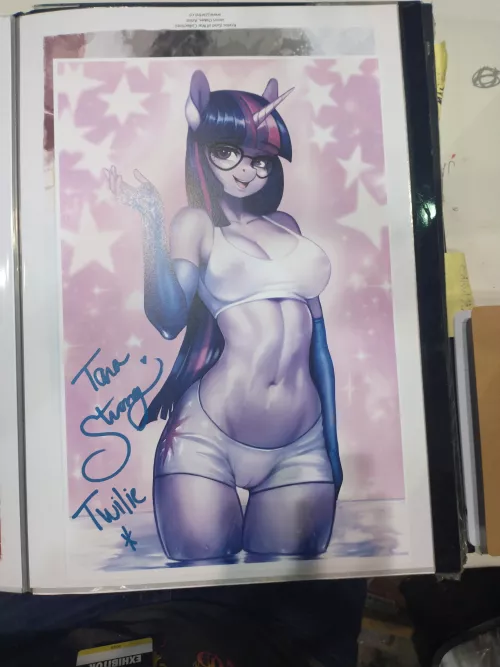 Got my twilight sparkle signed by Tara Strong by TheRocknR0llmartian