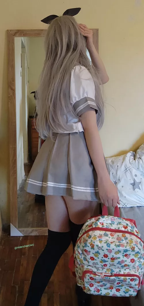 Hideri-chan is getting ready for school by Hideri-chan-