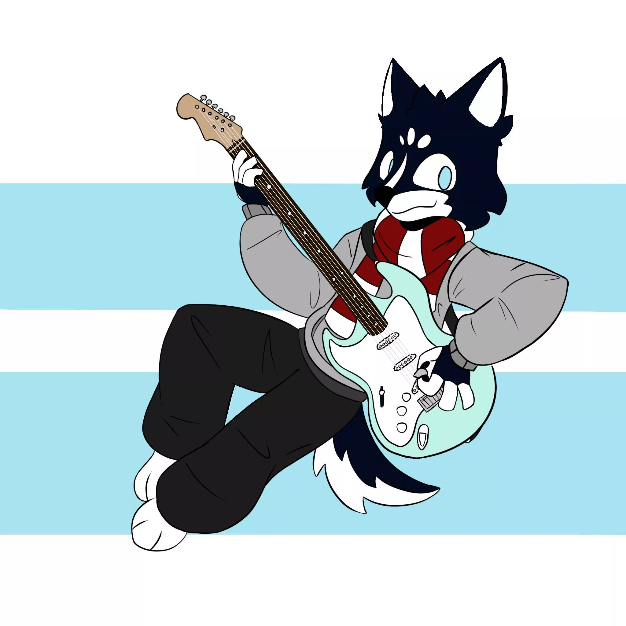 Husky jammin’ posted by Hemiphix