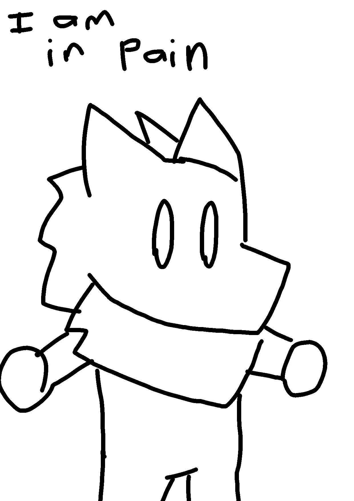 I am in pain posted by ElijahM_Draws_Stuf