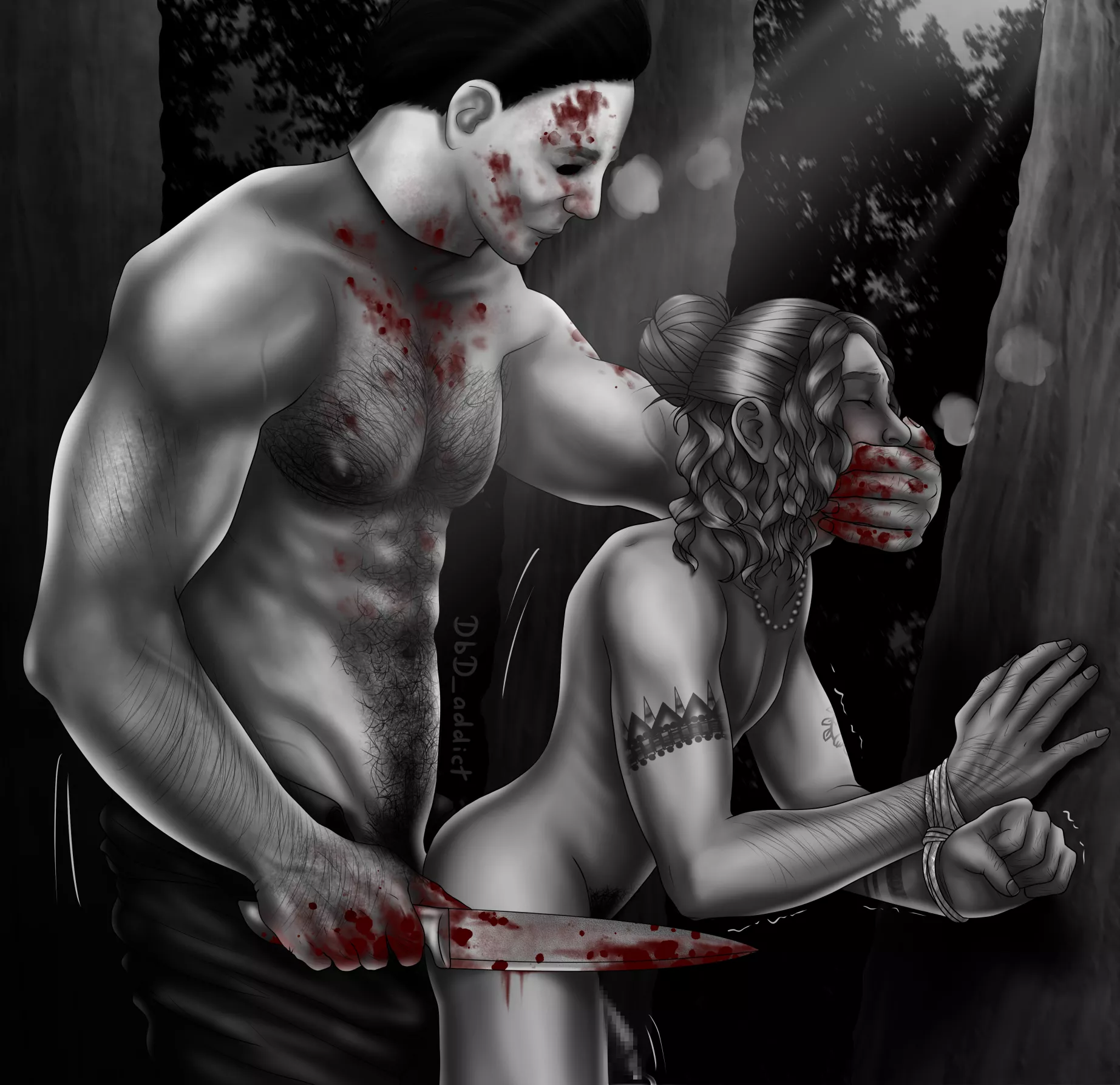 Michael Myers x Renato Lyra [Halloween & Dead by Daylight] (artist is me (OC)) posted by DbD_addict