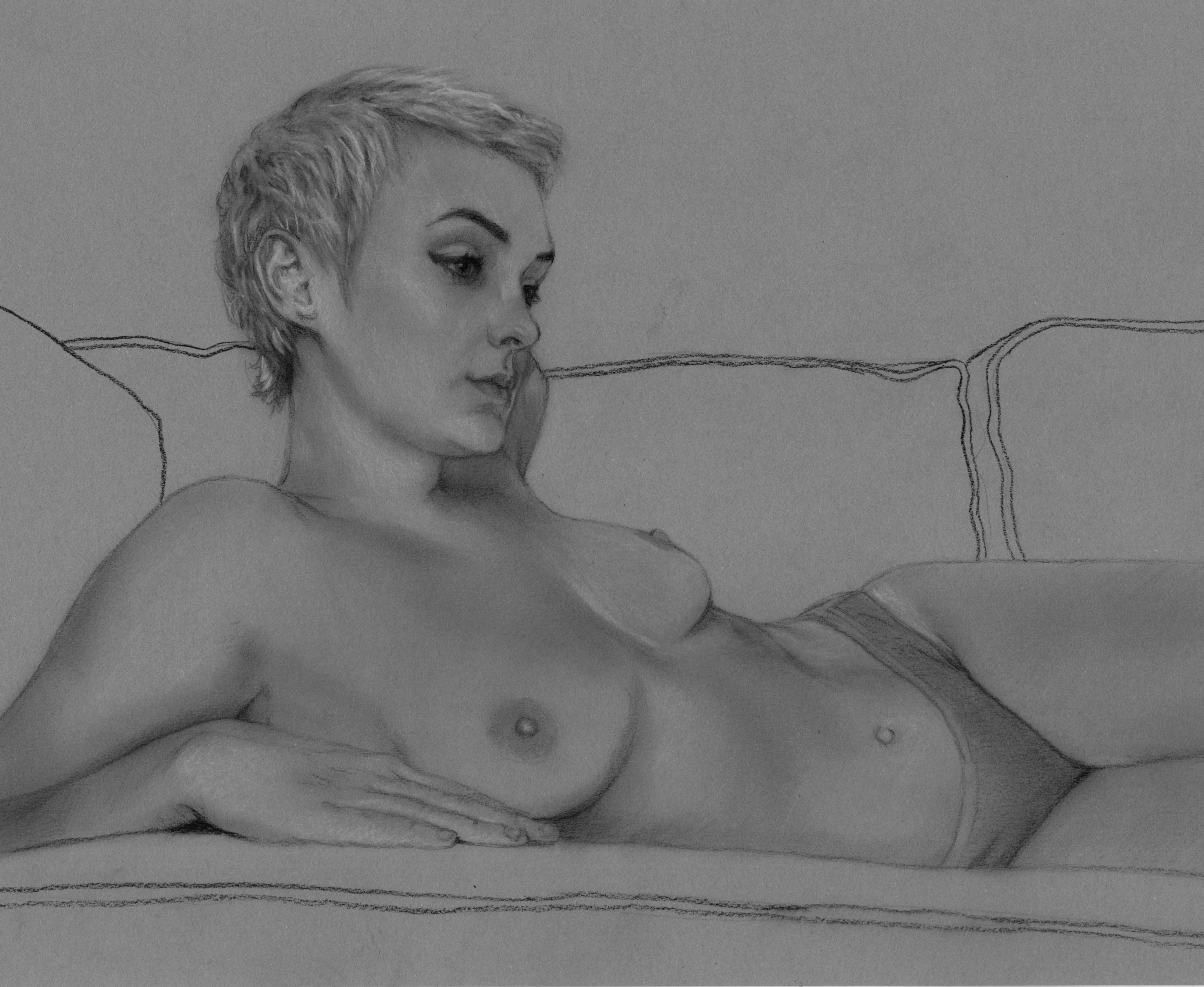 Pencil drawing posted by ScotchFinger01