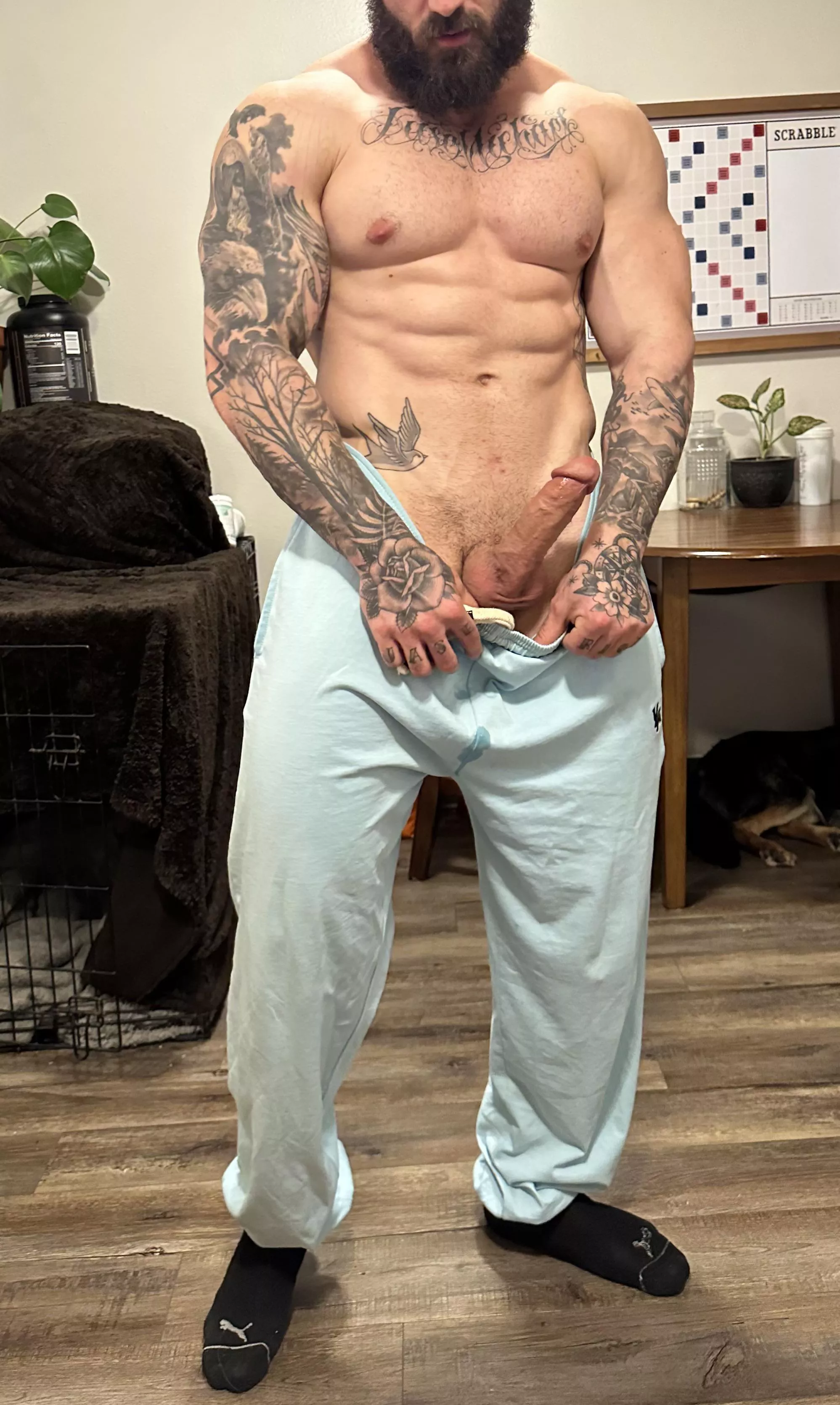 Ready for you to make a mess on this beard and boner posted by Tori-Mae