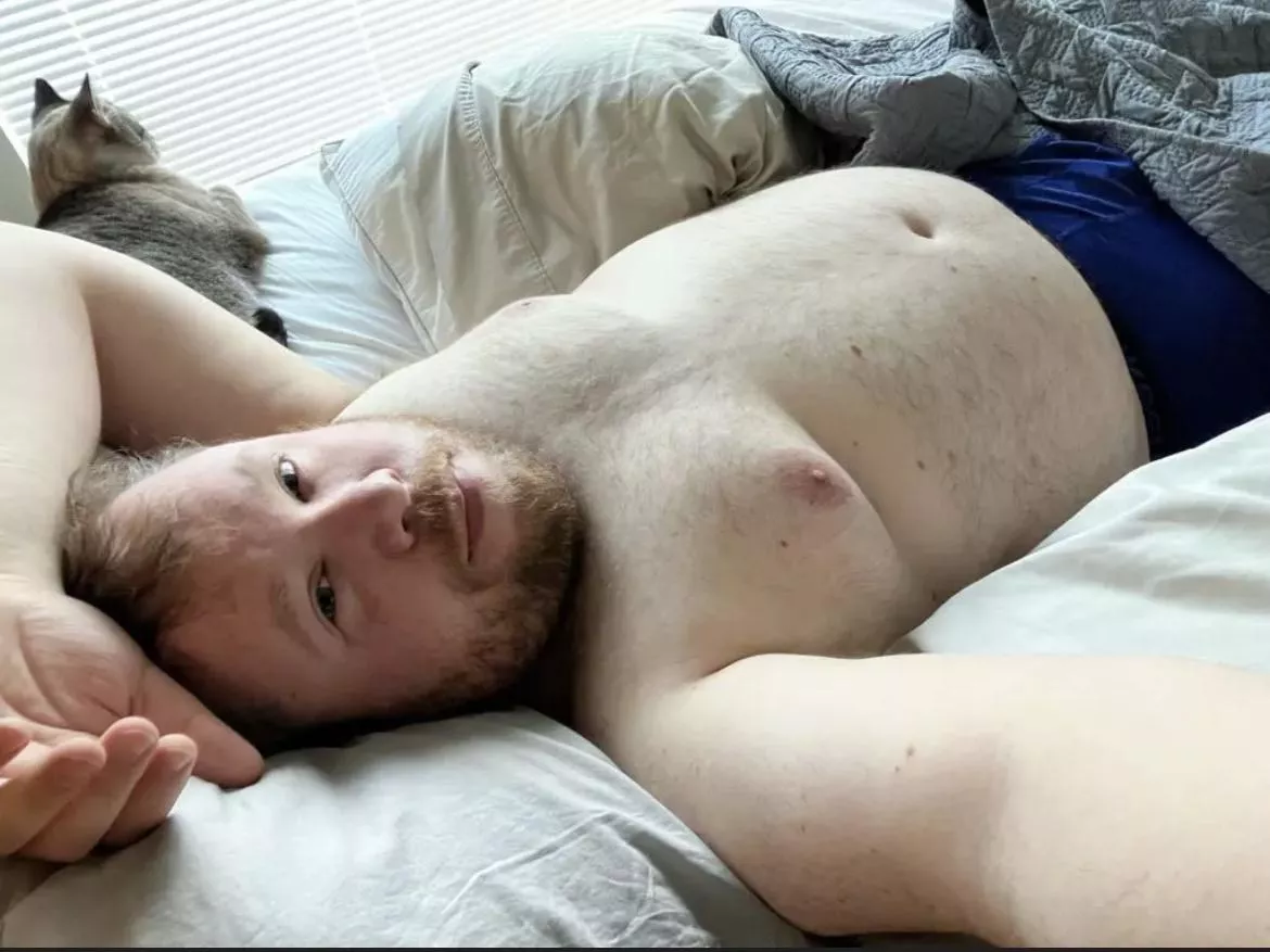 Saturday is a great day for cuddling in bed. posted by Right-Landscape-693