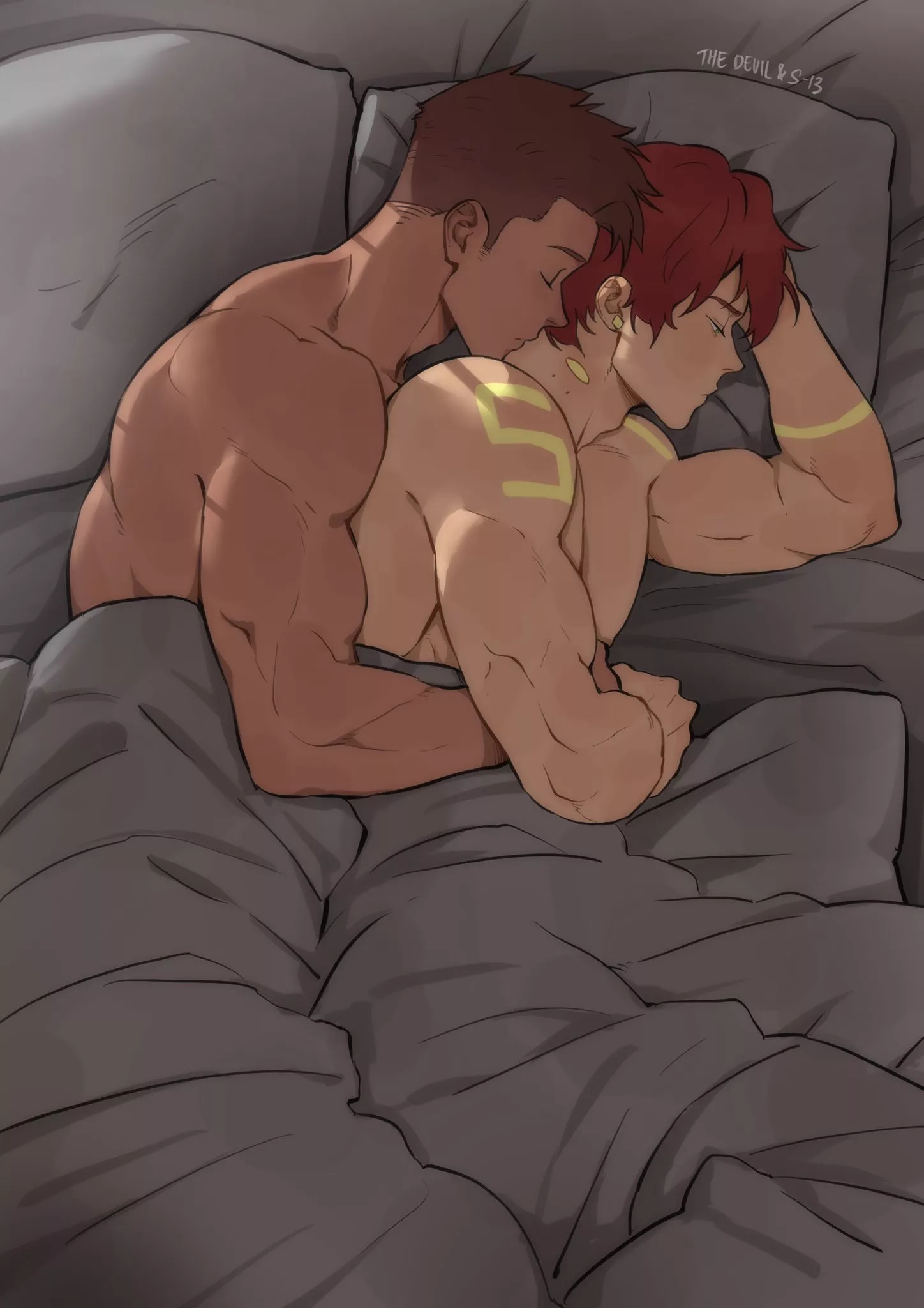Sleepy cuddles [The Devil & S-13] posted by oh_bollocks_