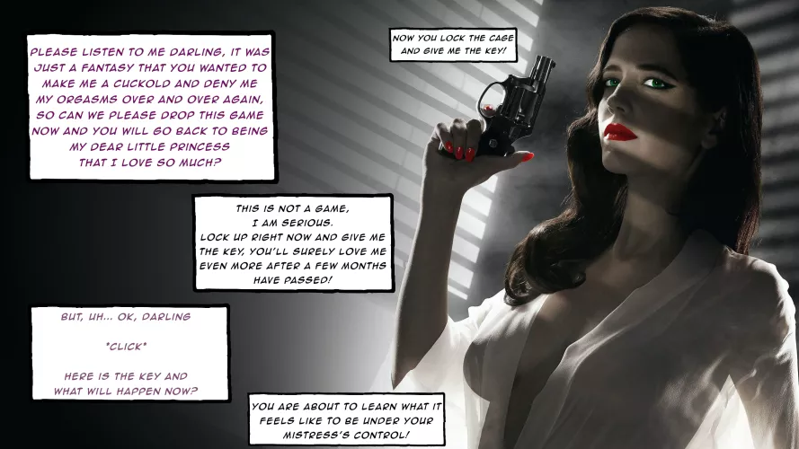 Sometimes you have to force men into happiness! by justchastityblog