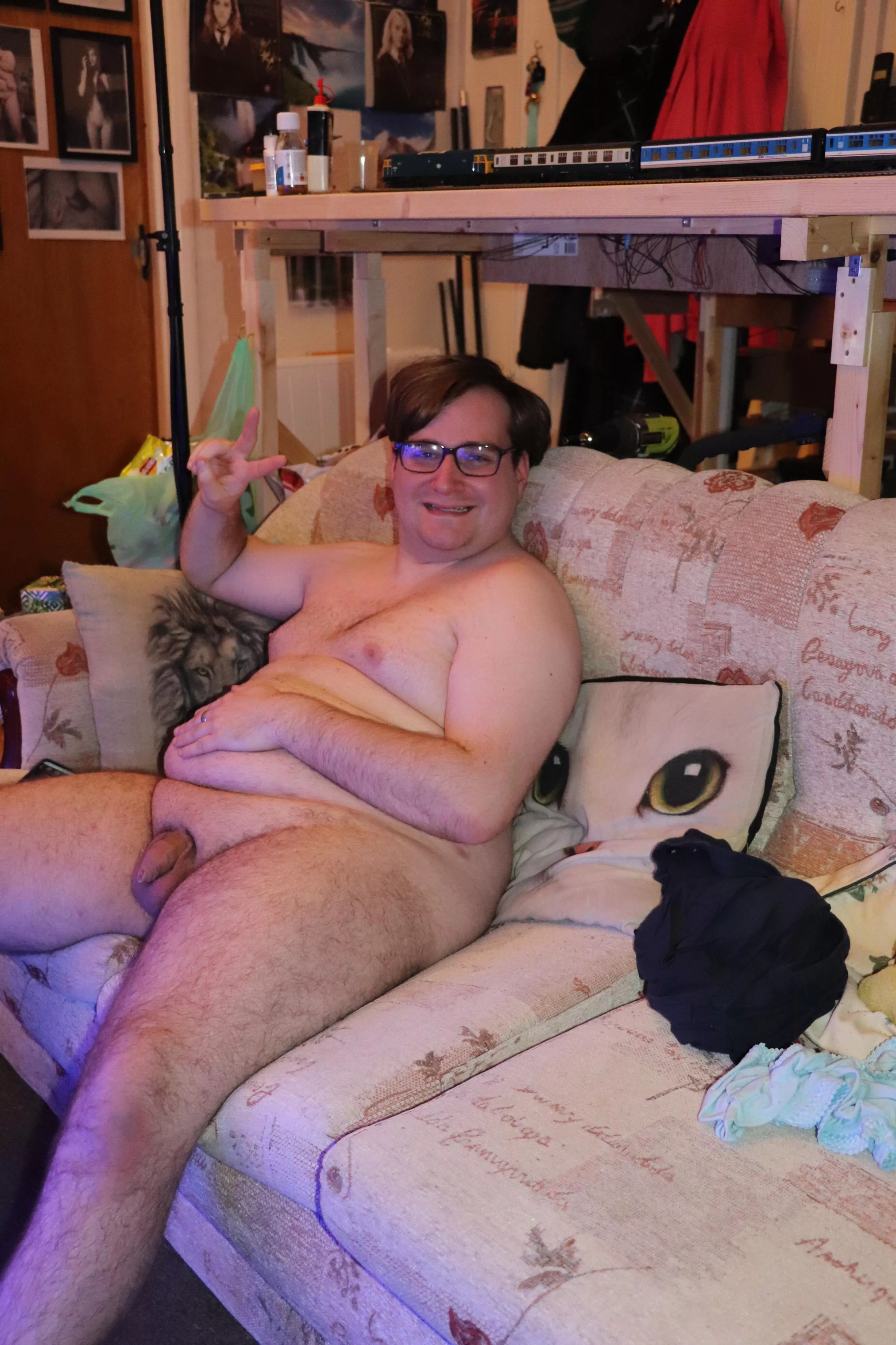 Theres room for three people on my sofa if you wanna join! Im watching old car revivals on Youtube, grab a drink and come sit with me. posted by nathan5660