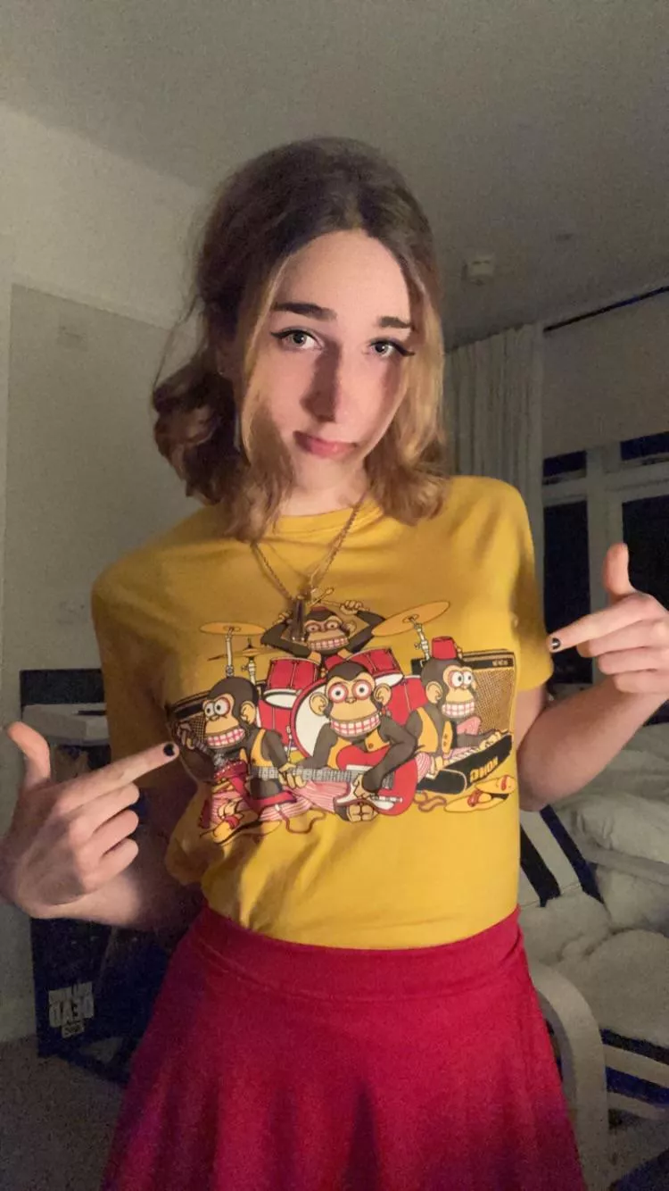 Who likes my cute T shirt? 💛🐵🥁 posted by Cindy_Fem