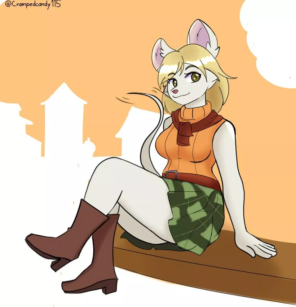 Ashley Mouse~ I loved how they represented Ashley as a little mouse so I drew my version I hope you like it nwn (I would appreciate some tips to make the furry snouts even though it makes it difficult for me to make them qwq) posted by Crampedcandy115