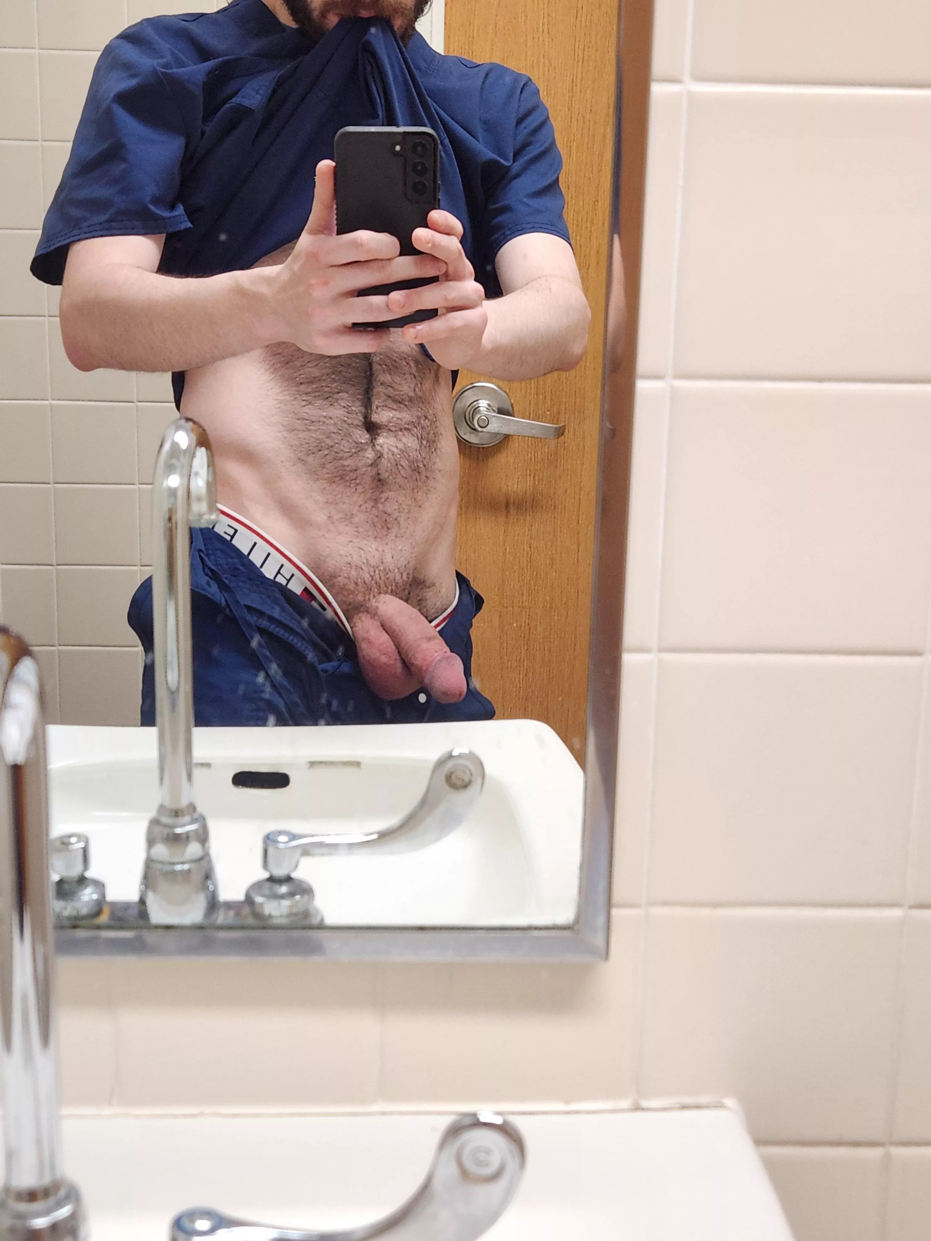 Bathroom at work 😜 posted by snazzytoast05