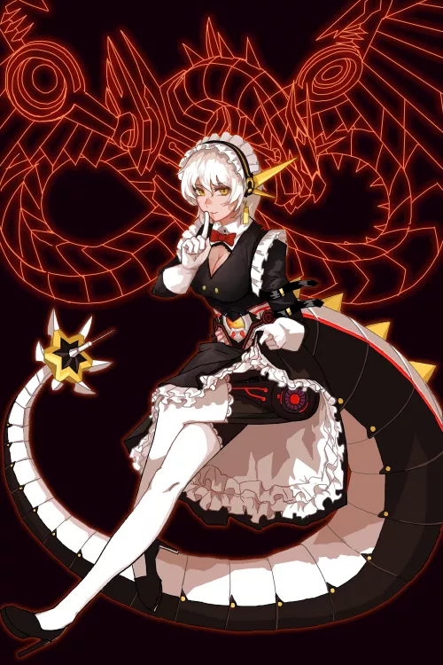 Cyber Dragon Maid Infinity (pred) [Yu-Gi-Oh] by MikeOxSquare