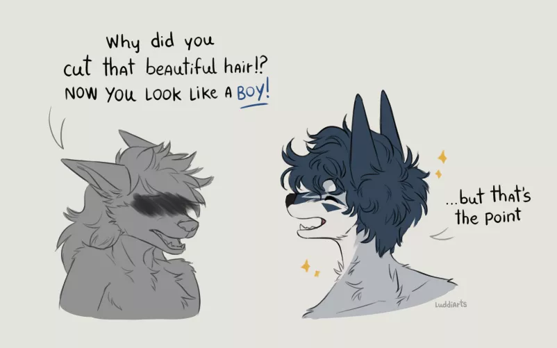 Gender fluid by luddiarts