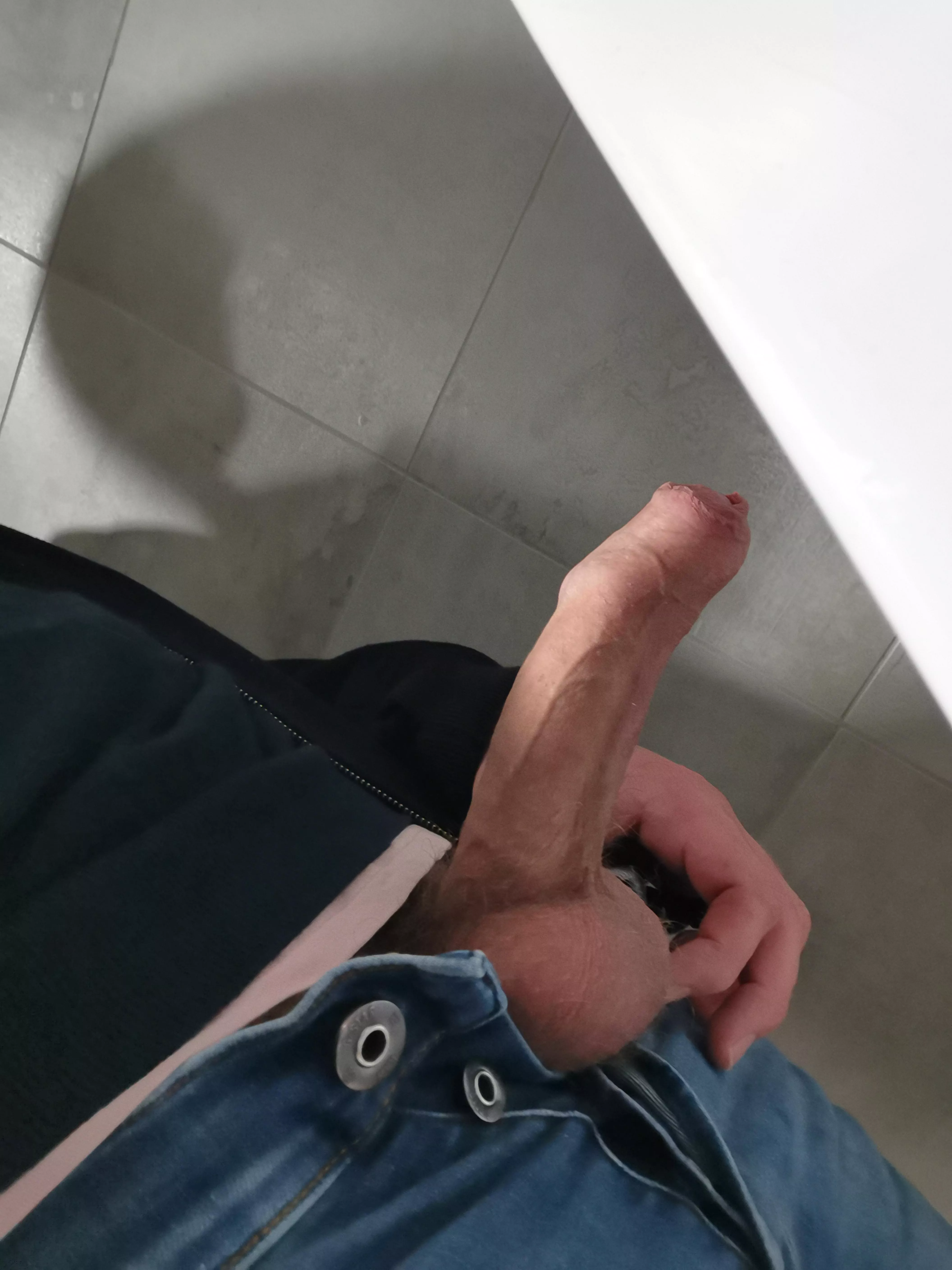 Got hard after shaking at rest stop urinal. posted by maxwelnsfw