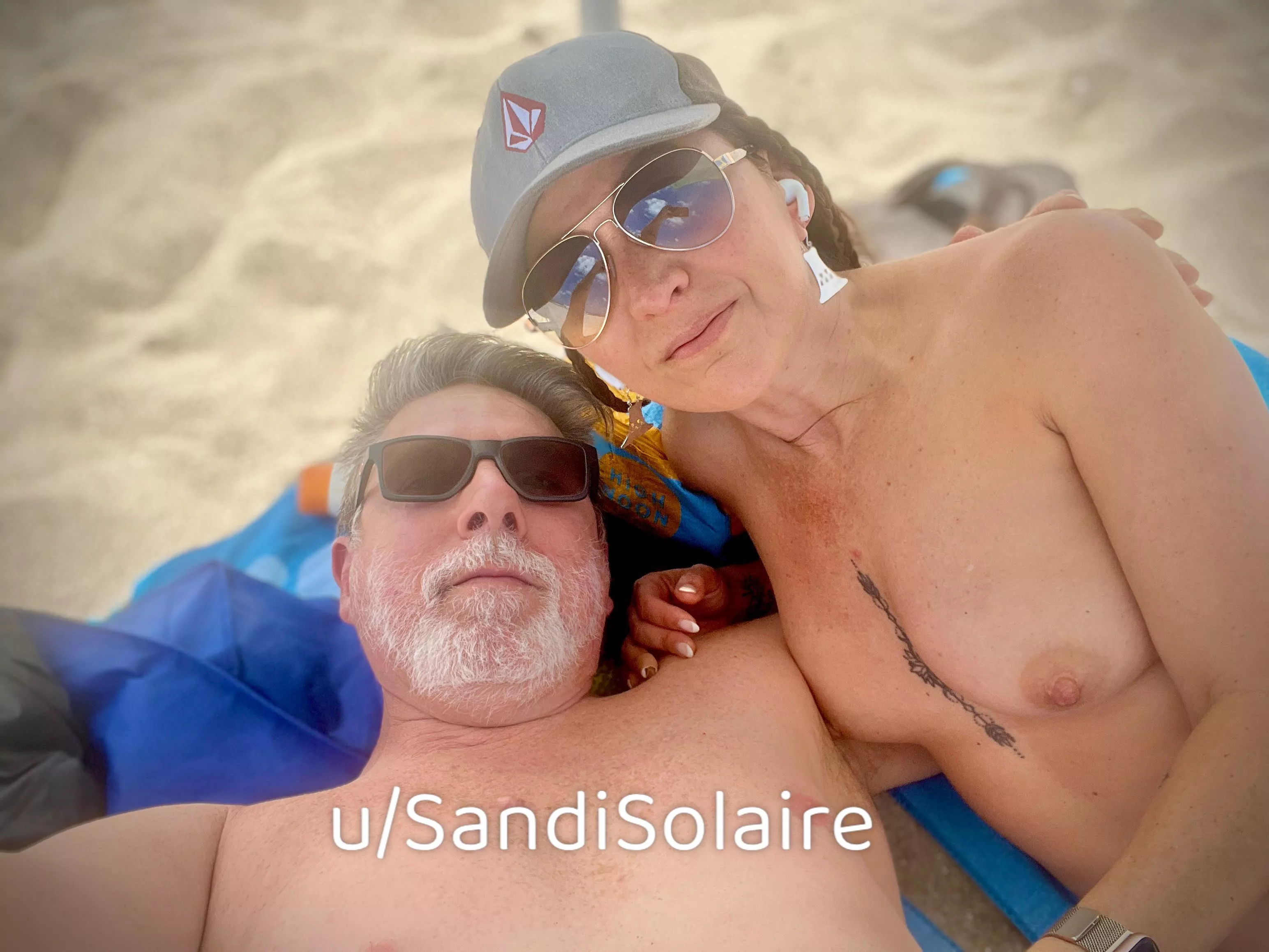 Hubby and I finally made it back to our local nude beach. But quick visit but well worth it. posted by SandiSolaire