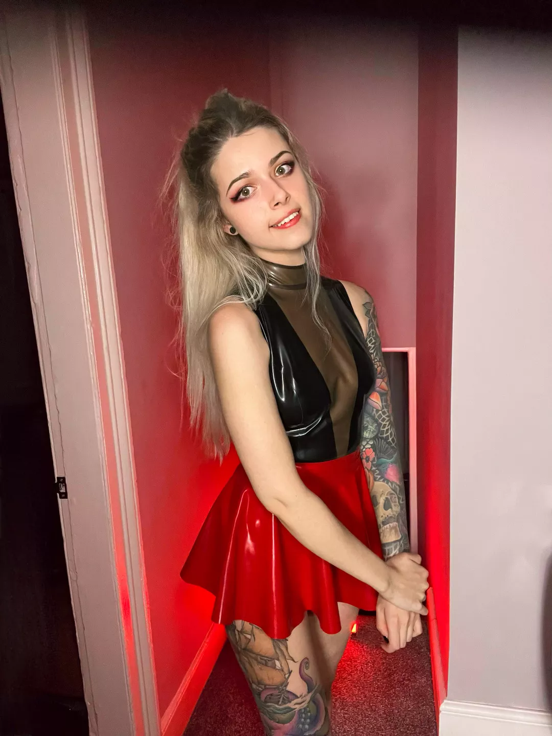 I spend all my time in latex right now😝 posted by MistressMercyxox