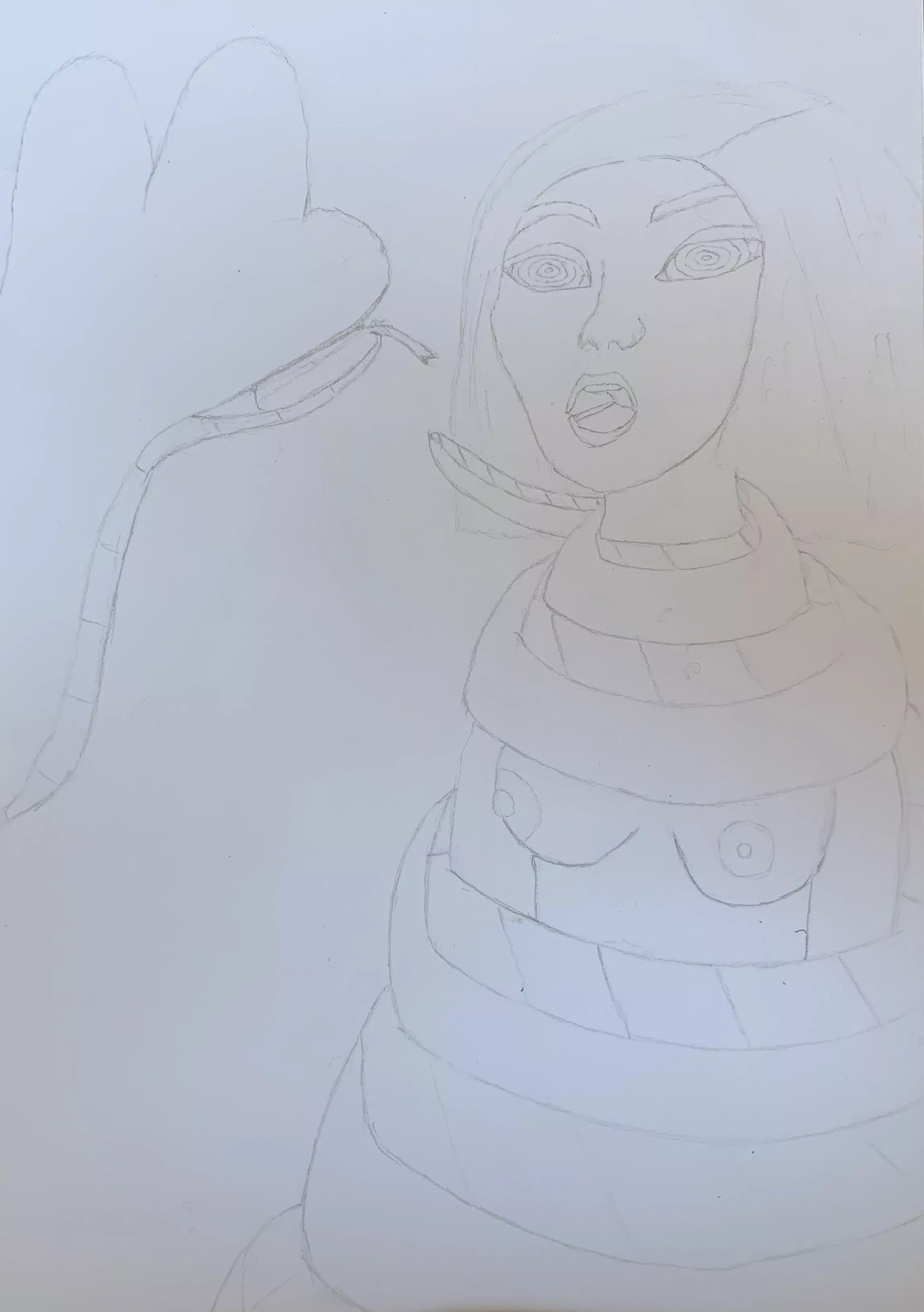 {image} Gwen Stacy coiled and ready to be eaten! posted by Spider_Gidman