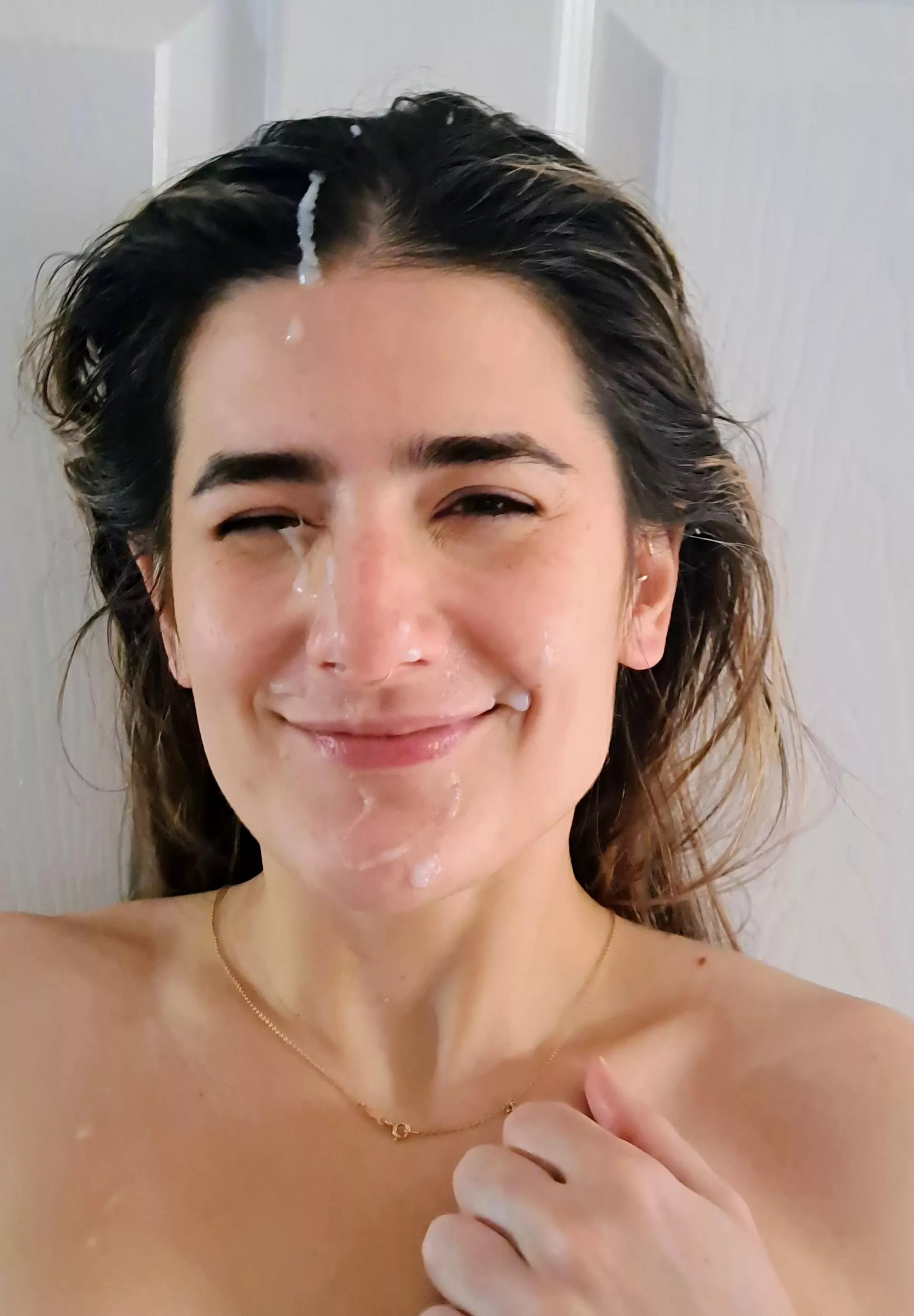 it got on my hair, and eye, and lips, and chin.... posted by cpl420