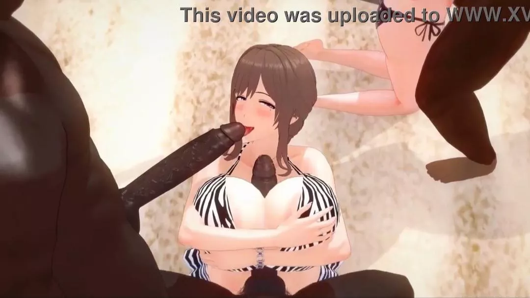 LF color source: 2girls, orgy, blowjob, blacked, bikini, big boobs, tit jobs, 3d, light brown hair posted by squidle_09