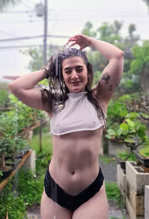 Rain and a White Tee by cpl420