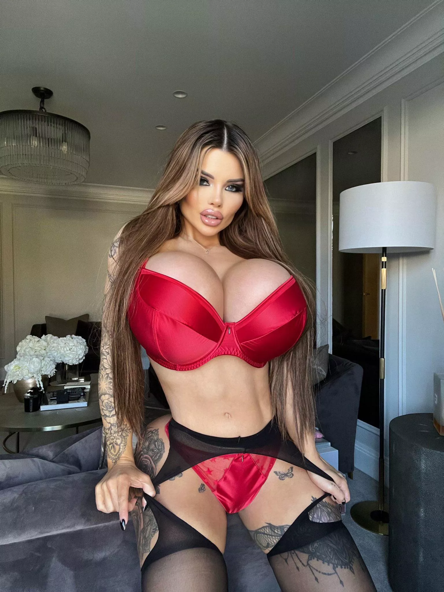 Red riding hood 😈 Paige British posted by paigebritish