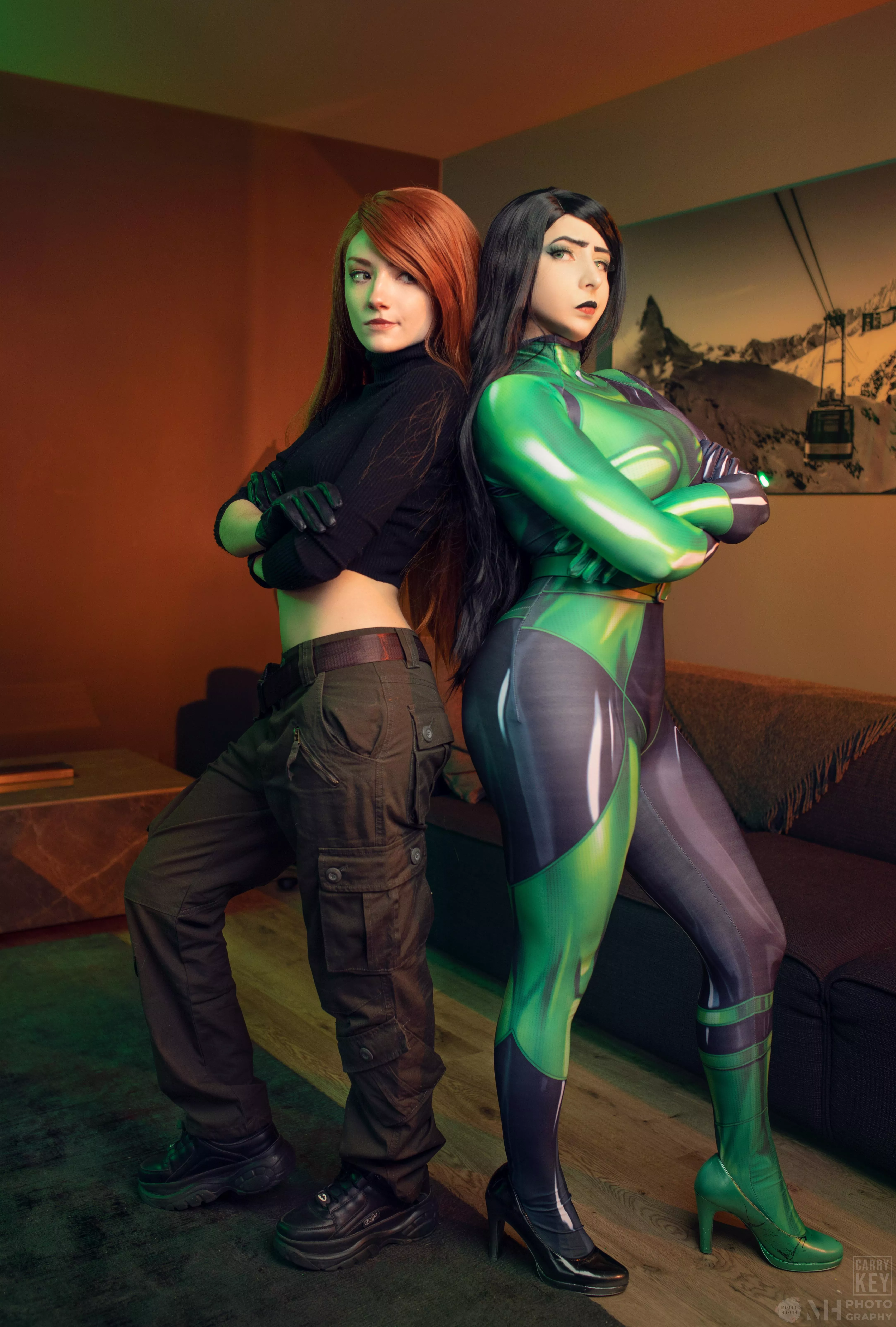 Shego x Kim Possible by Mikomihokina & CarryKey posted by gabanviii