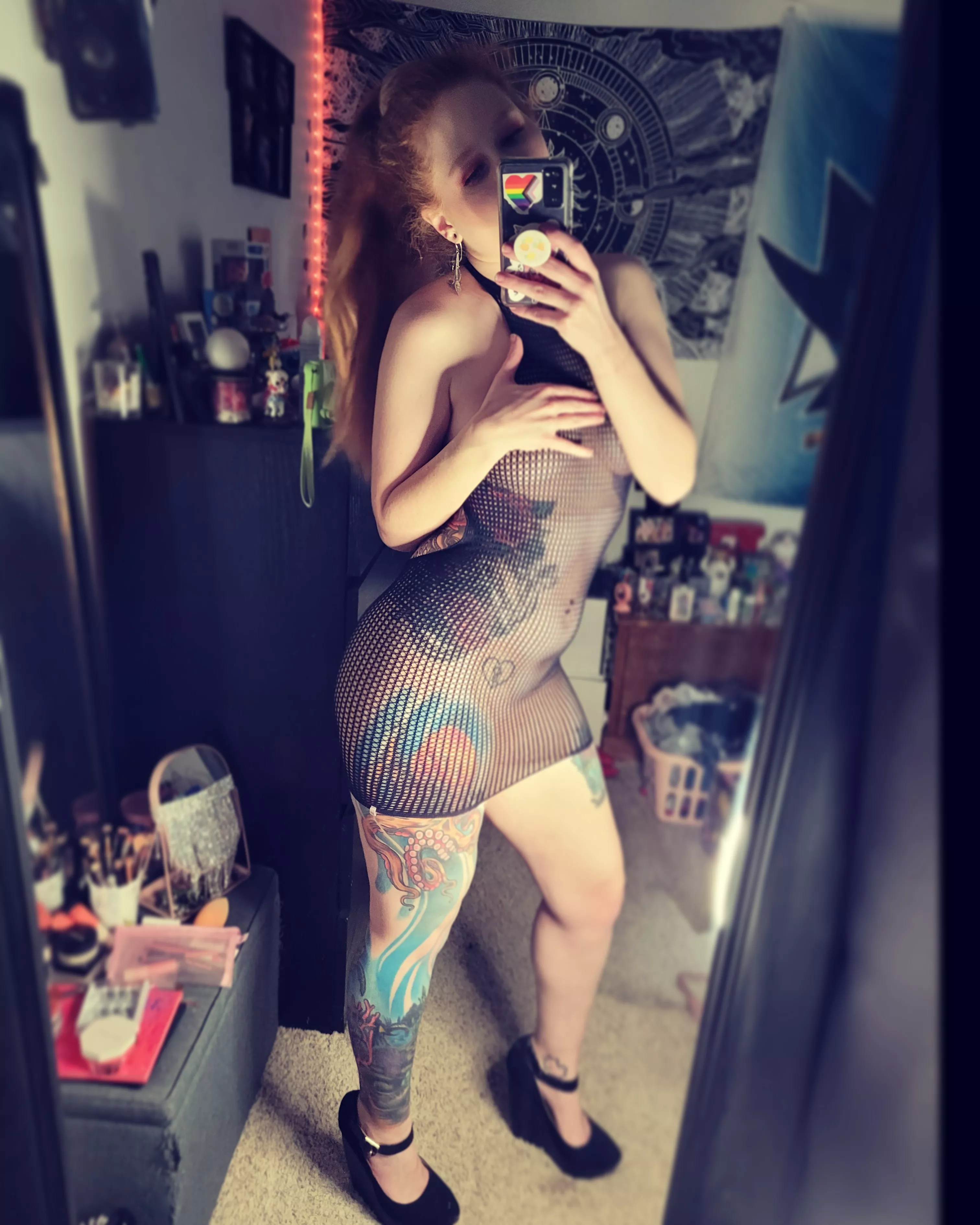 The color just looks too good not to get more tattoos! posted by sillylittleredhead