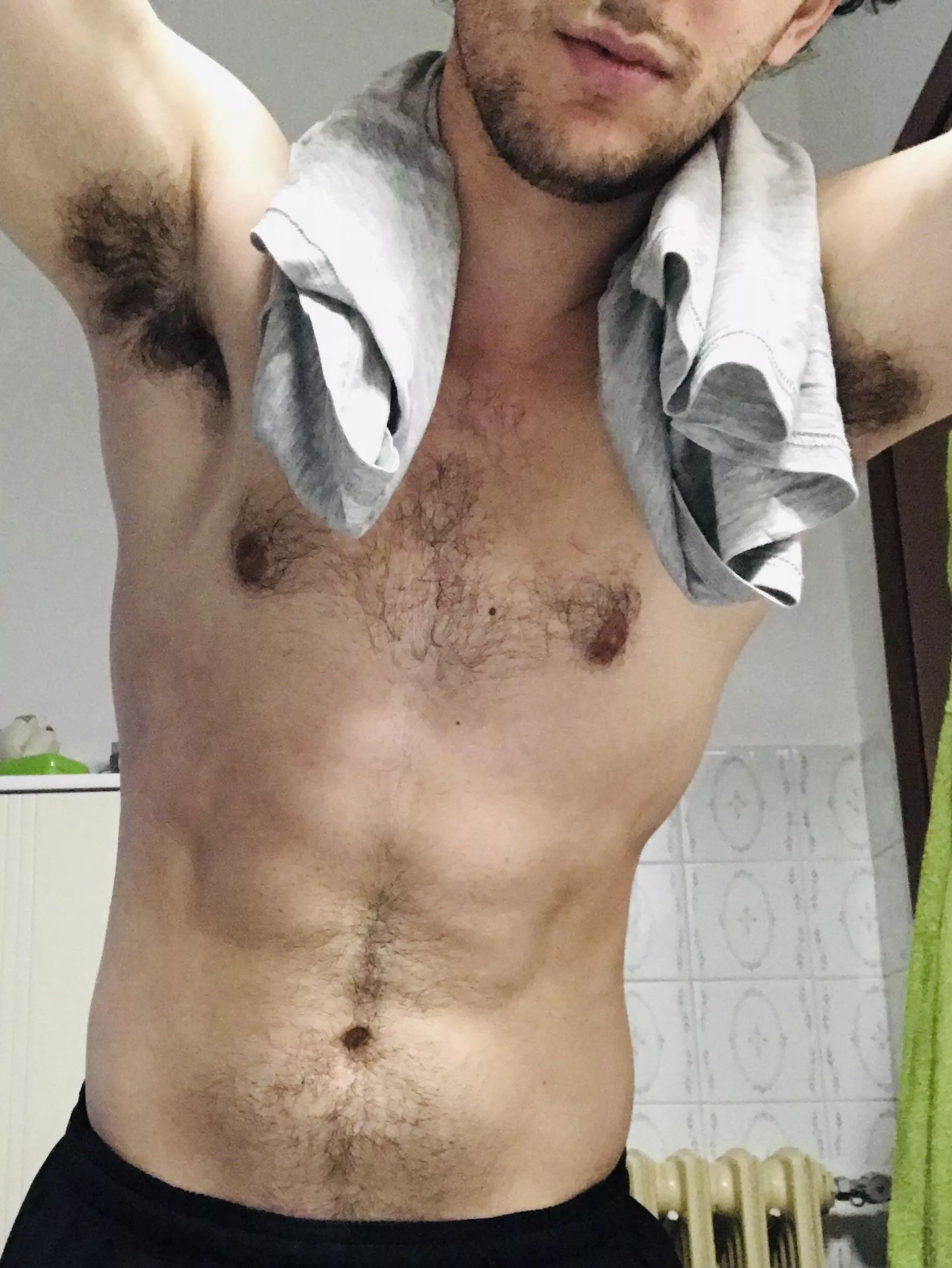 Would you kindly lick my sweat off? posted by DoubleConscious7145