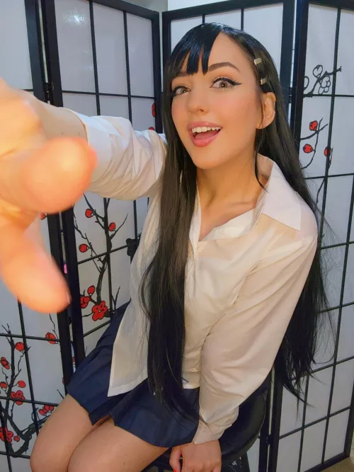 Embracing the mischievous spirit of Nagatoro with this cosplay set (𓁹󠁘◡𓁹) by xoxokumachan