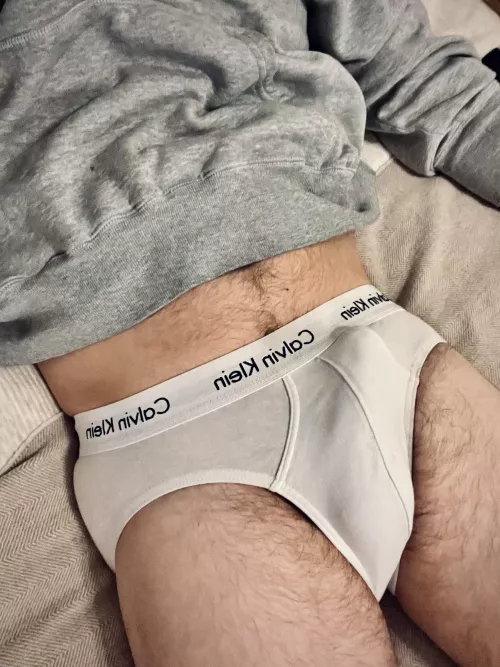 Good morning in my calvins by bibeechboy