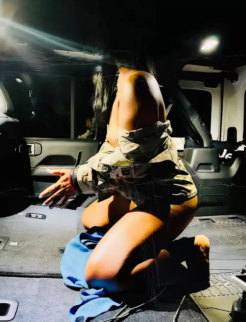 Happy National Jeep 4x4 Day nothing better than being cuffed in a Jeep [F] 😈 by KissedByTheSun_Asian