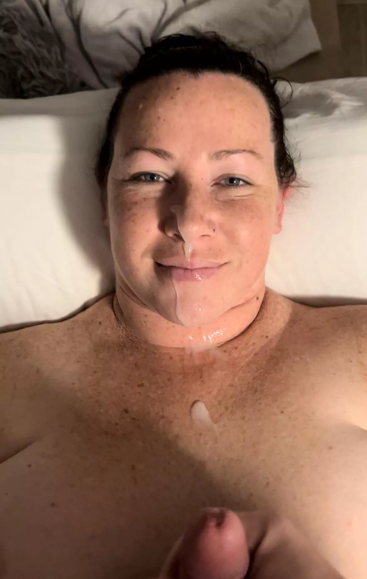 I always look so satisfied with cum on me (OC) posted by Couplezfun69