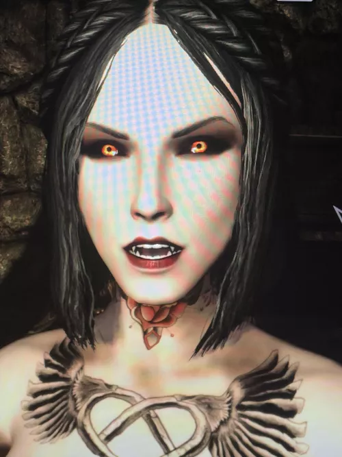 I made a custom Serana and it made me wonder.would it be easy to turn this character preset into an appearance changer for her Serana? (Sorry for quality took pic with phone for reasons) by By-the-power-of-REEE