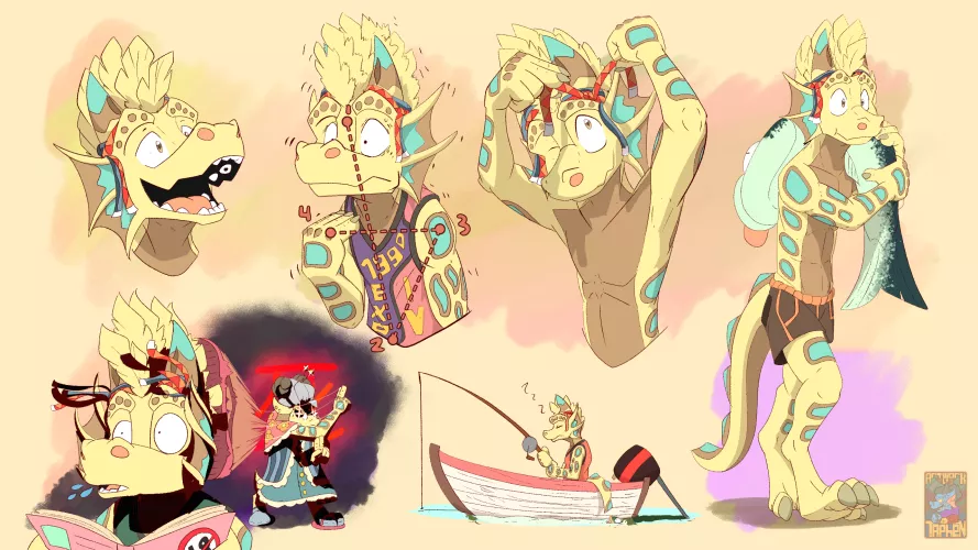 Just praticed some expressions with my fisherman OC, Higuato (@taphenortohgjen) by Tohgjen