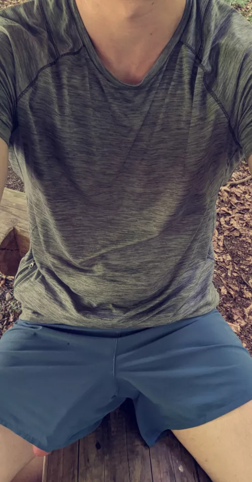 Not even rock hard and I'm too big for my shorts - some people saw me and they seemed to like it though by loucunningrestored