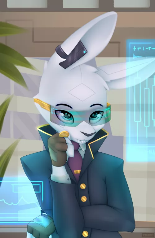 Ollie the Business Bunny by smeeotek