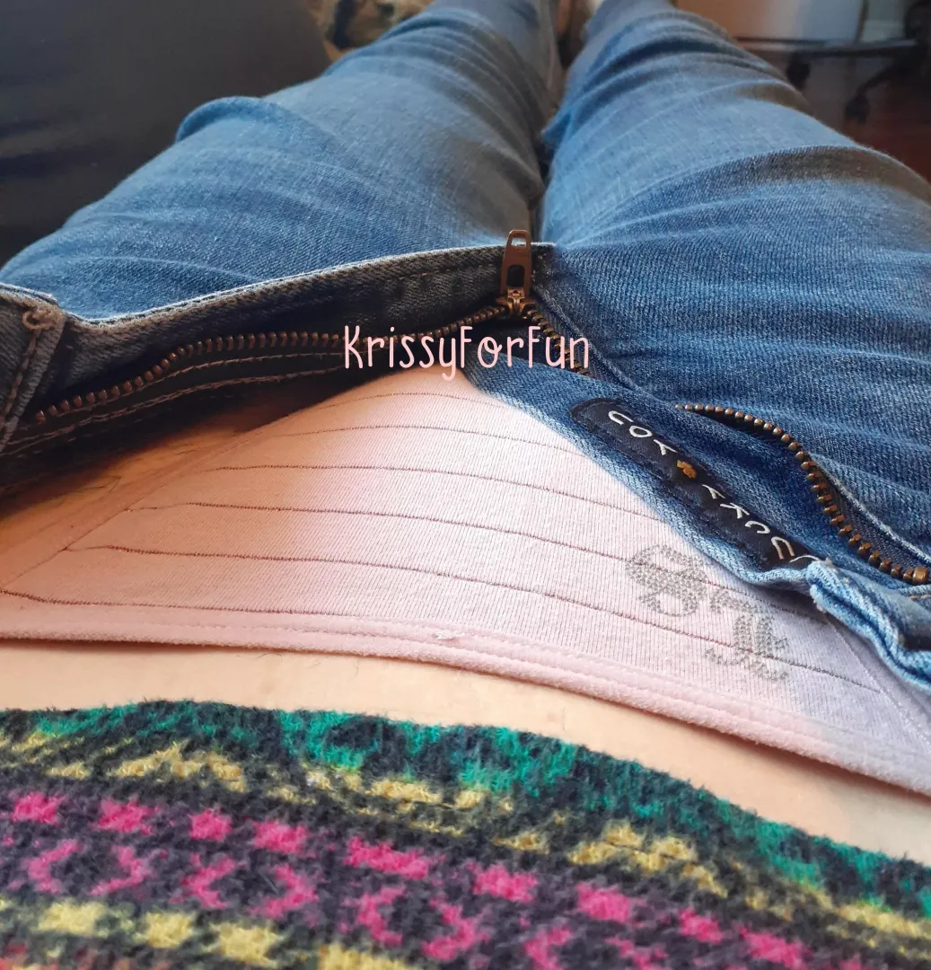Pink Peek From Jeans by KrissyForFun