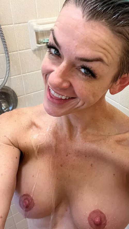 Shower short hair slut you can call me (OC) by SashaSins555