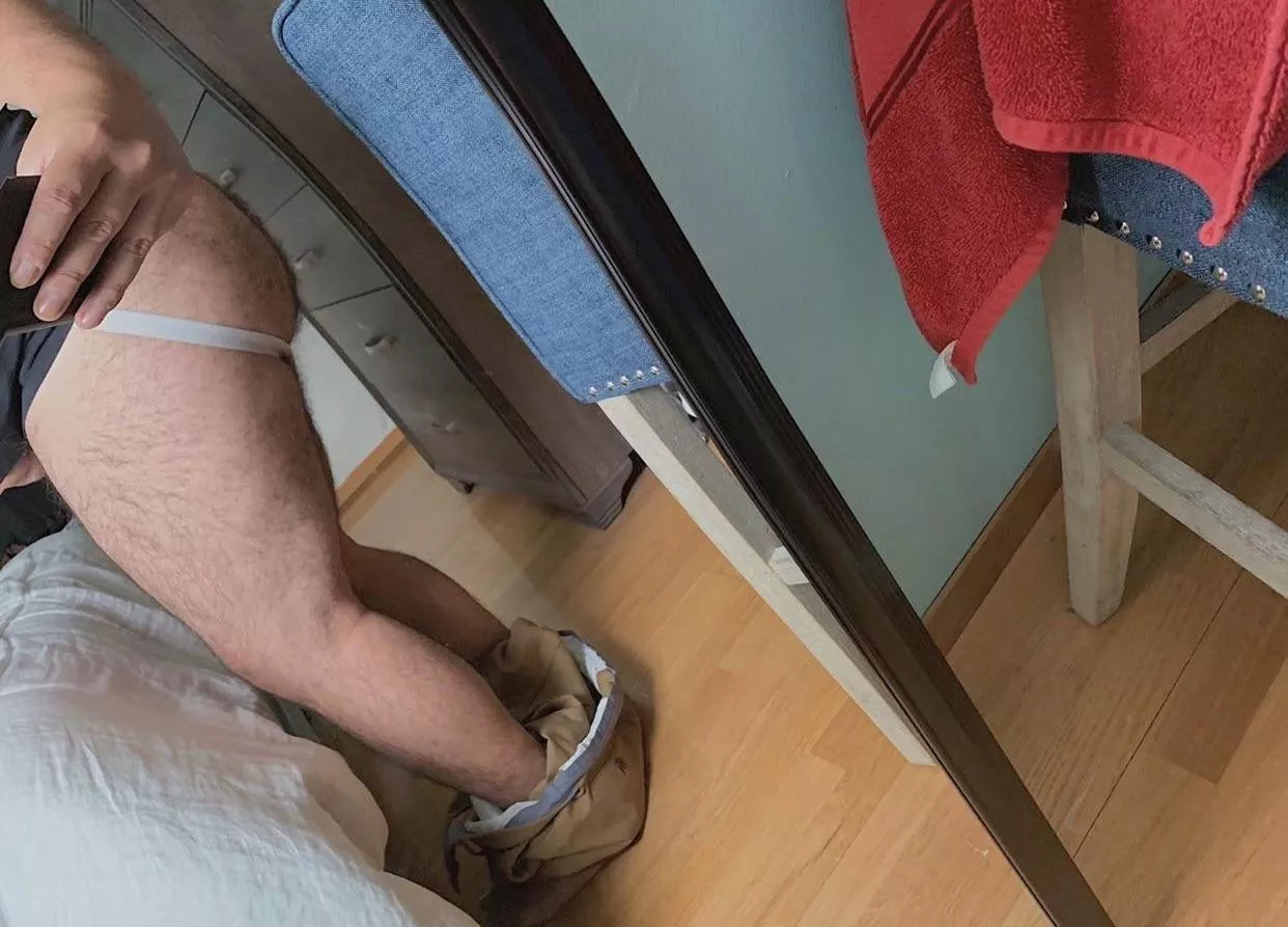 Thanks for the love on my thick cock from last week. But one of you wanted a profile view of my Mexican Soccer legs. So here you go. Hopefully y’all enjoy too. Do y’all like hairy asses or naw? by DavidZ2007