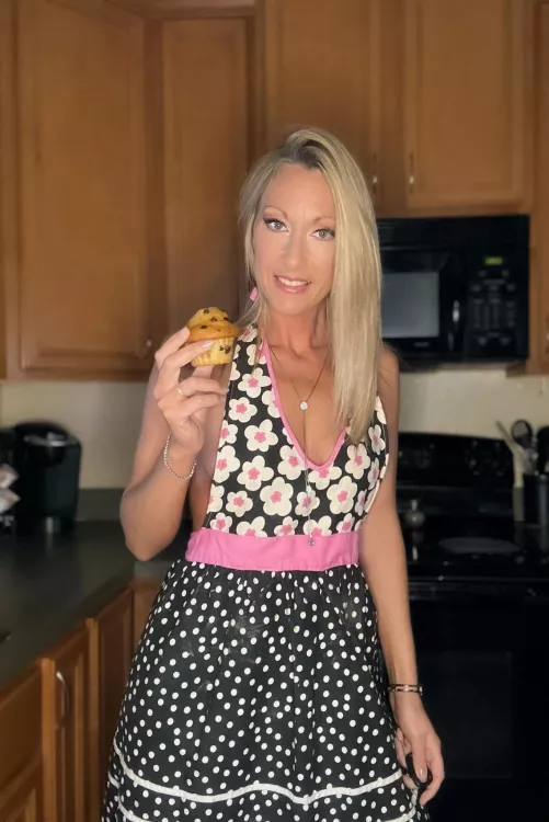 What am I wearing under my apron… hint it’s nothing by hotgolferwife